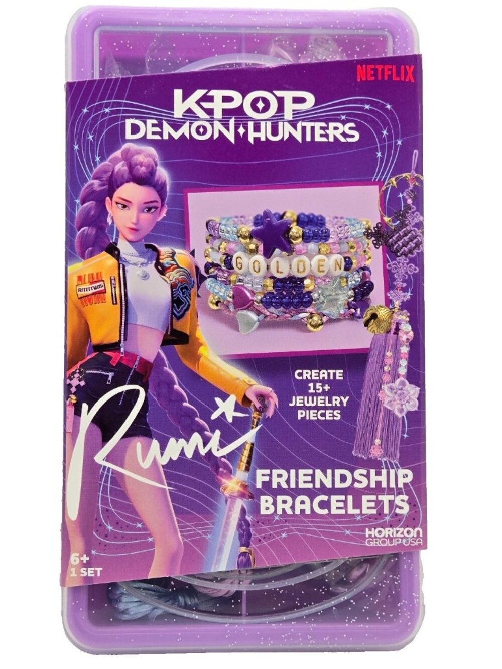 KPOP Demon Hunters Rumi Friendship Bracelet Kit Netflix Official Bead Craft Set